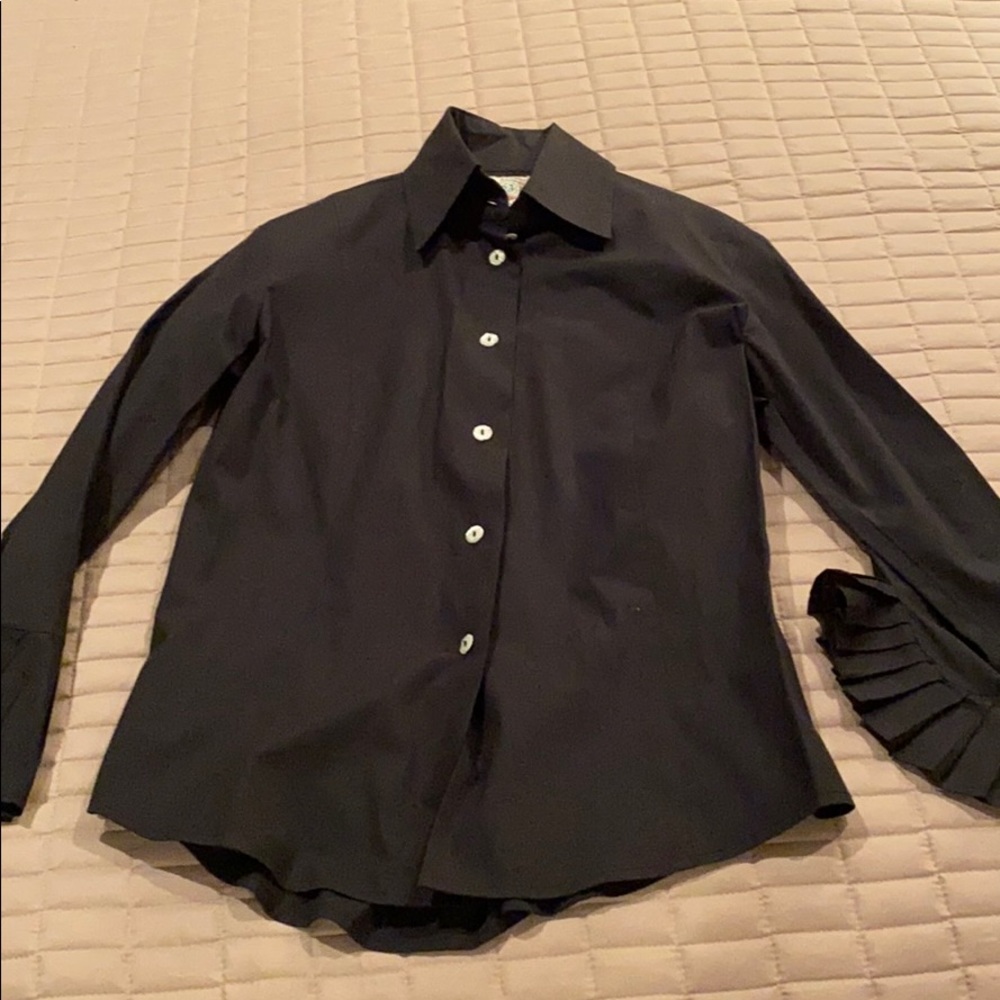 Black bell sleeve blouse 6